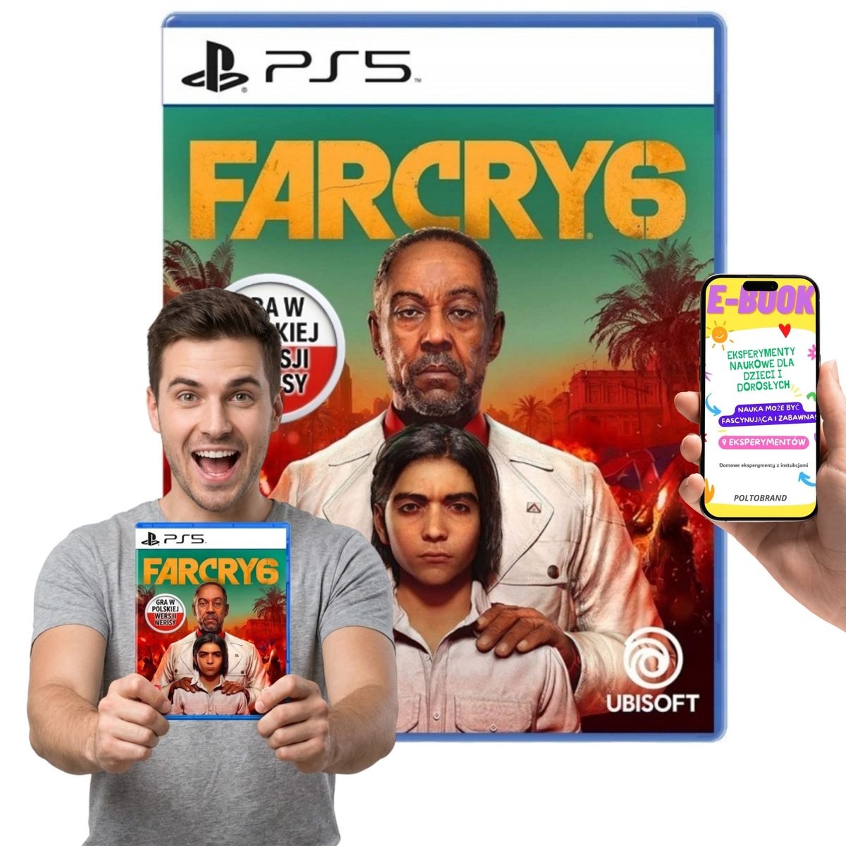 Far Cry 6 PS5 Gra Akcji Ubisoft Polskie Napisy Blu-ray +E-BOOK