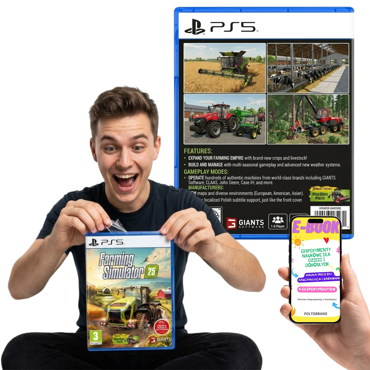 Farming Simulator 25 PS5 Gra Pudełkowa PL + E-BOOK