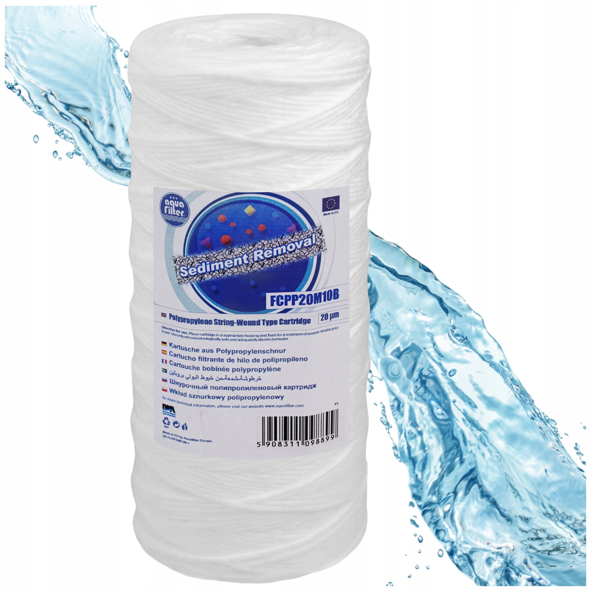 FCPP20M10B WKŁAD SZNURKOWY do filtra Big Blue BB 20MIK. AQUAFILTER wodaRO