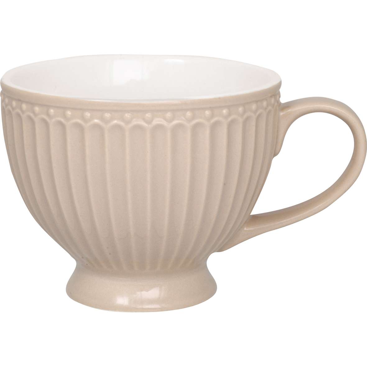 Filiżanka Alice Creamy Fudge Green Gate, 400 ml