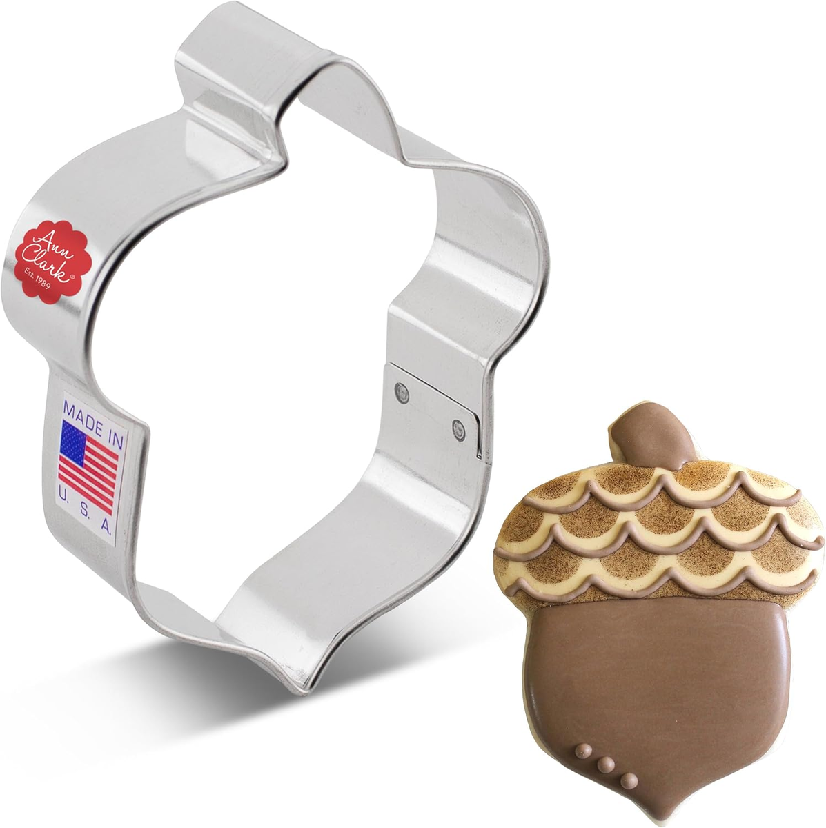 FOREMKA DO CIASTEK 8.9 CM STALOWY ŻOŁĄDŹ SREBRNY