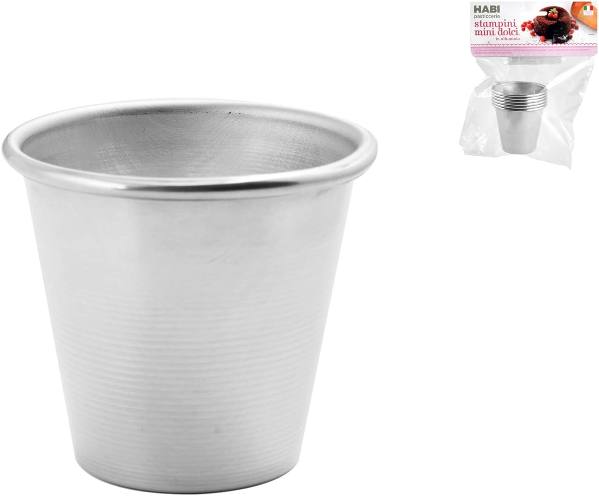 FORMEK 6 SZTUK ALUMINIOWYCH SREBRNYCH DO BAB