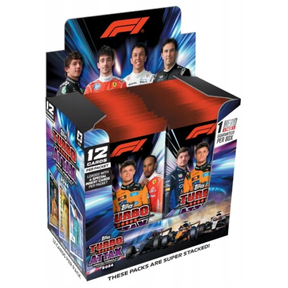 Full Box Formuła 1 Topps 2026 Turbo Attax 24 Saszetki 288 Kart F1