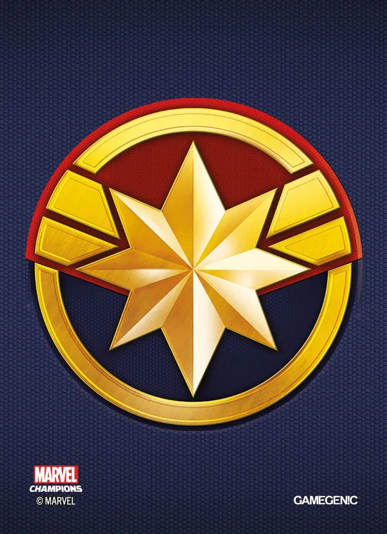 Gamegenic: Marvel Champions Art Sleeves (66 mm x 91 mm) Captain Marvel 50+1 szt.