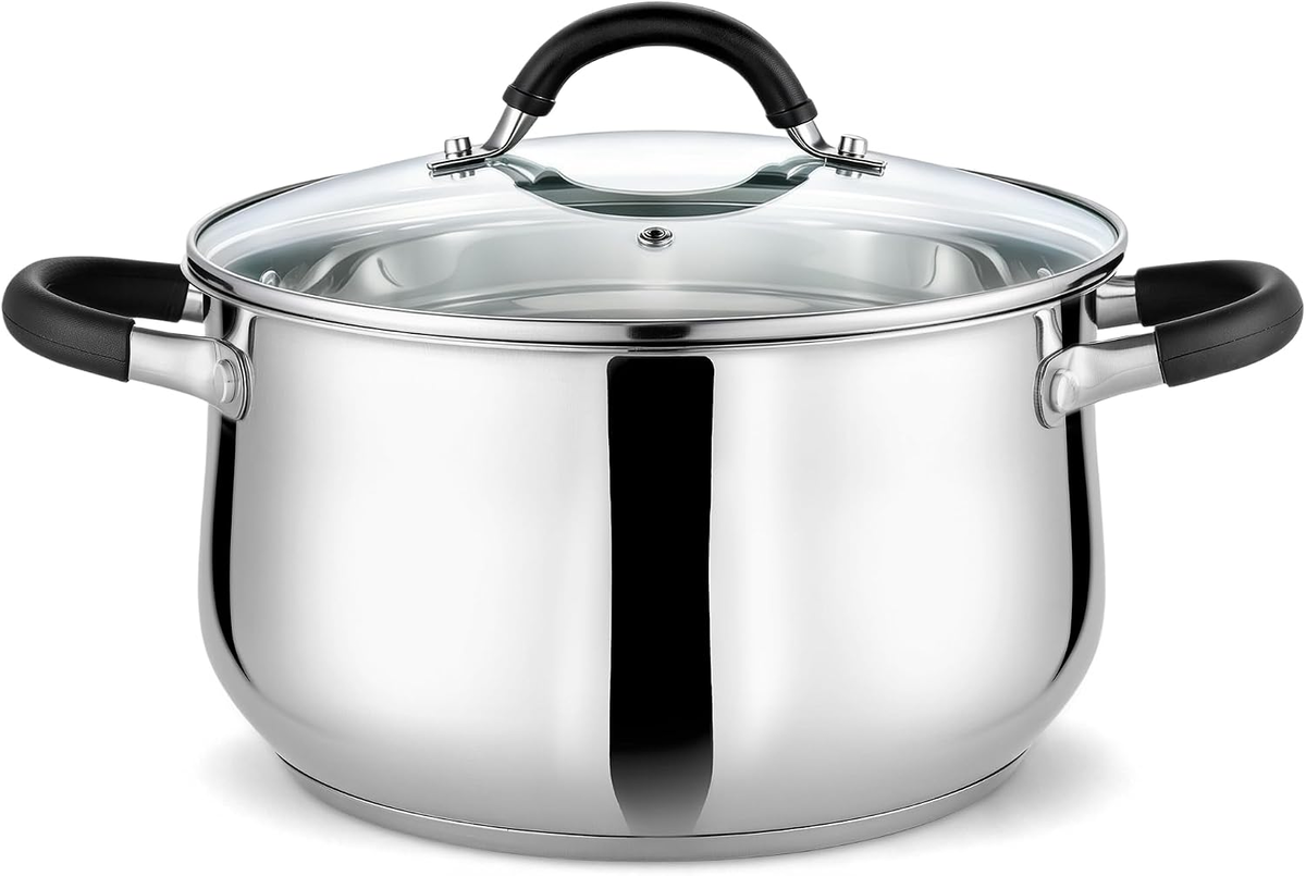 GARNEK 5.6L STAL NIERDZEWNA SZKLANA POKRYWKA
