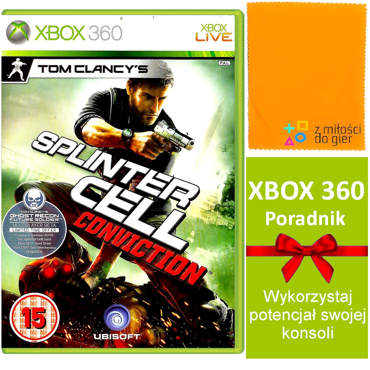 Splintel gra akcji na XBOX 360 TOM CLANCY'S SPLINTER CELL CONVICTION zemścij SIĘ ...