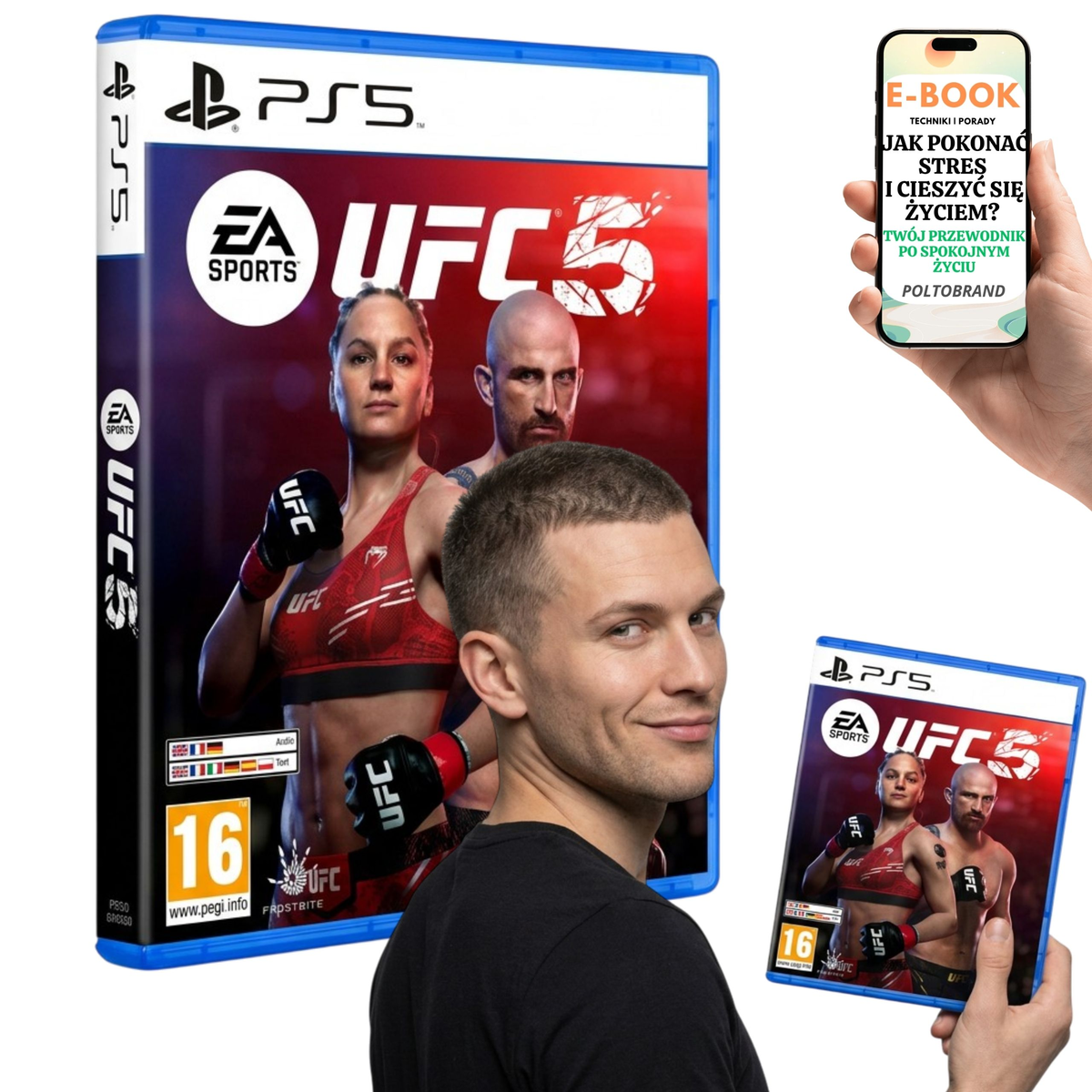Gra EA Sports UFC 5 PlayStation 5 MMA Symulacja PEGI 16 +E-BOOK-1