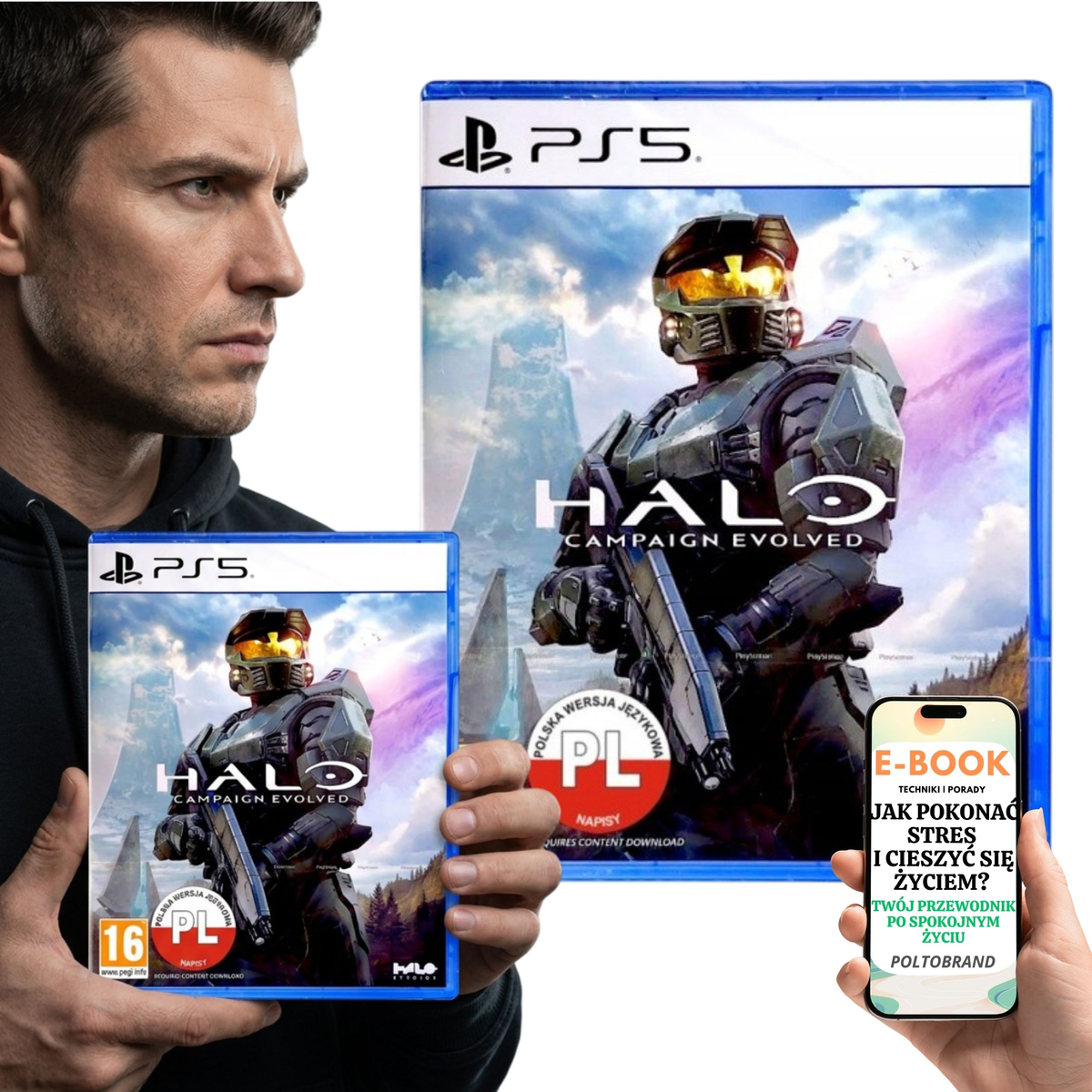 Gra Halo Campaign Evolved PlayStation 5 Kampania Fabularna +E-BOOK-1