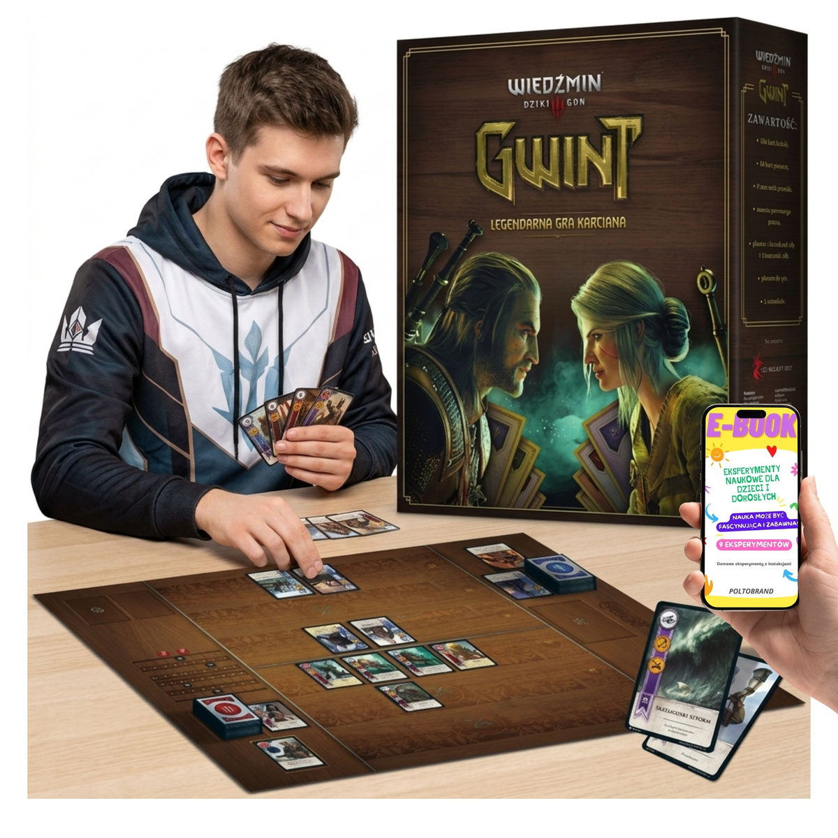 Gra Karciana Wiedźmin Gwint Legendarna Rebel PL + E-BOOK