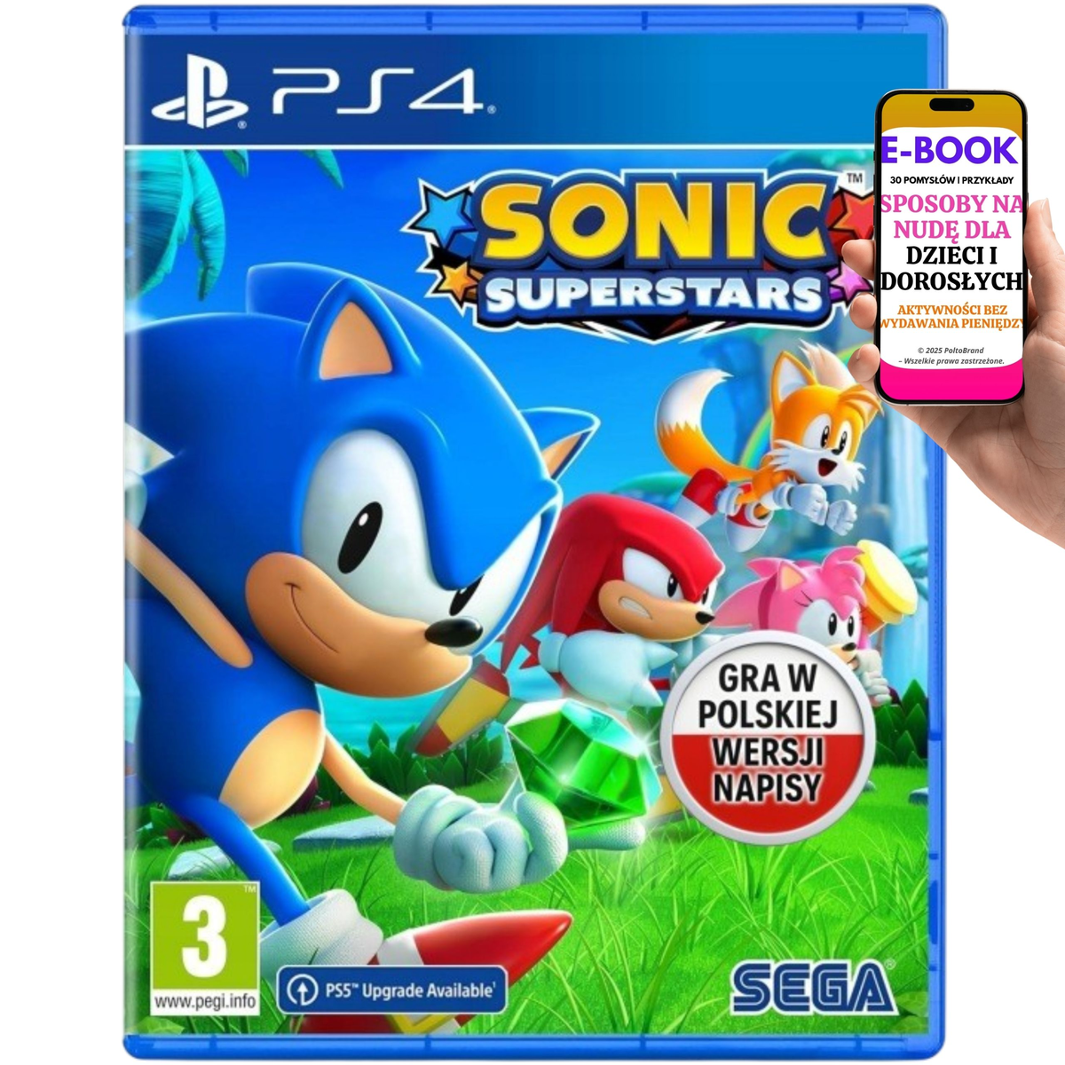 Gra PS4 PS5 Sonic Superstars Oryginalna Płyta Nowa +E-BOOK-3