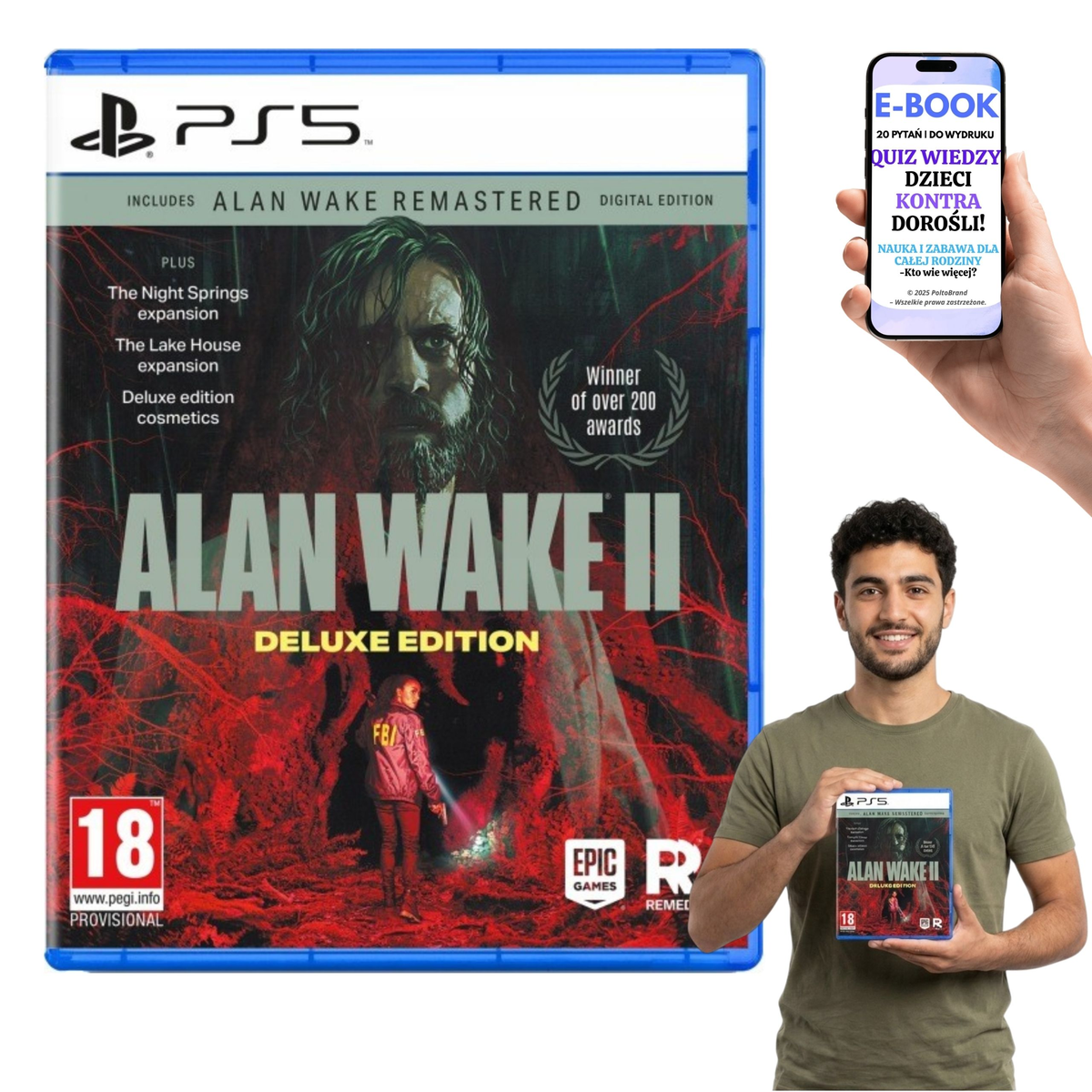 Gra PS5 Alan Wake II Deluxe Nowa Thriller PL + E-BOOK-2