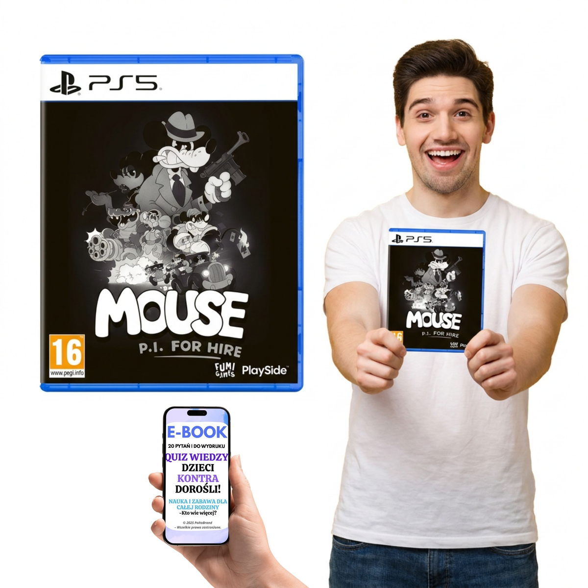 Gra PS5 Mouse PI for Hire Nowa Polskie Napisy + E-BOOK-2