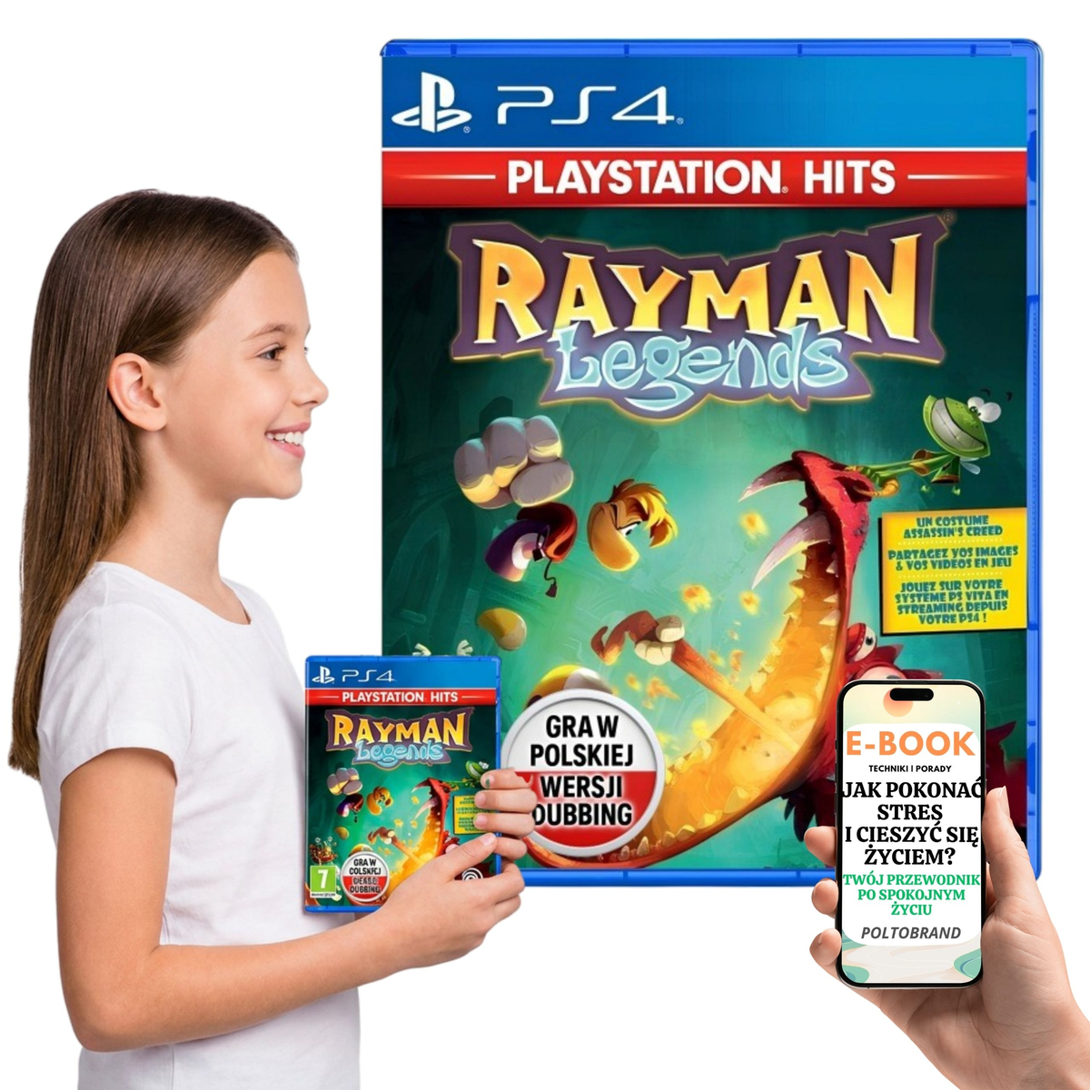 Gra Rayman Legends PlayStation Ubisoft Kolorowa Zręcznościowa +E-BOOK-1