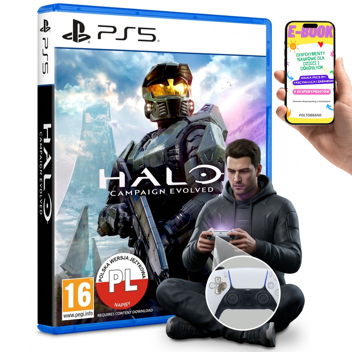 Halo Campaign Evolved PS5 Gra Strzelanka Polskie Napisy +E-BOOK