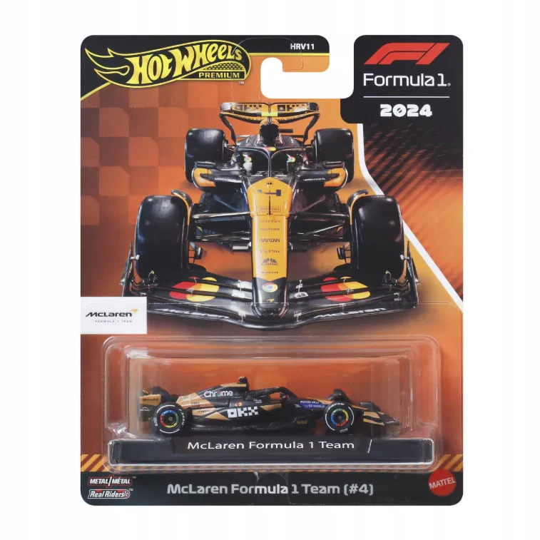 Samochodzik Hot Wheels Premium McLaren Formuła 1 JBM11 II HV15, HVK11, JGM01, JCF46