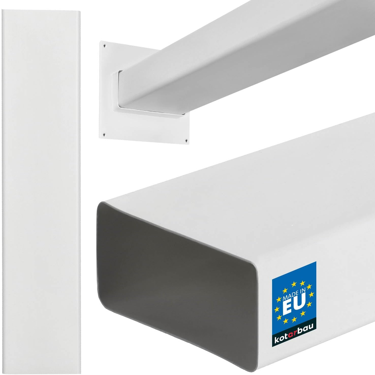 KANAŁ PŁASKI 110X55 MM 50 CM WENTYLACYJNY PLASTIKOWY OSUSZANIE SYSTEM