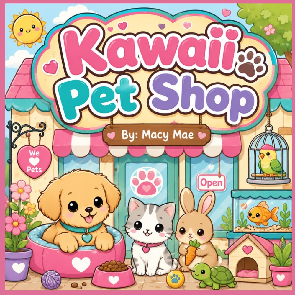 Kawaii Pet Shop: Super cute animal coloring book for all ages - Autor ...