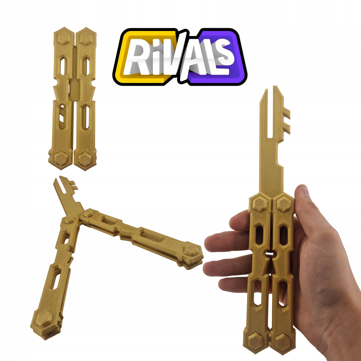 Keylisong Rivals Roblox bezpieczna Replika keyrambit nóż gadżet dla ...