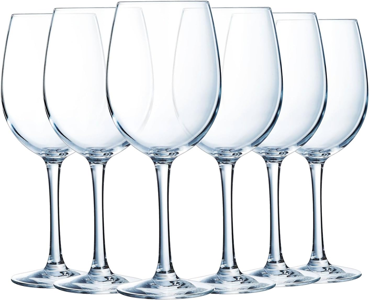 KIELISZKI DO WINA 25 CL SZKLANE 6 SZT