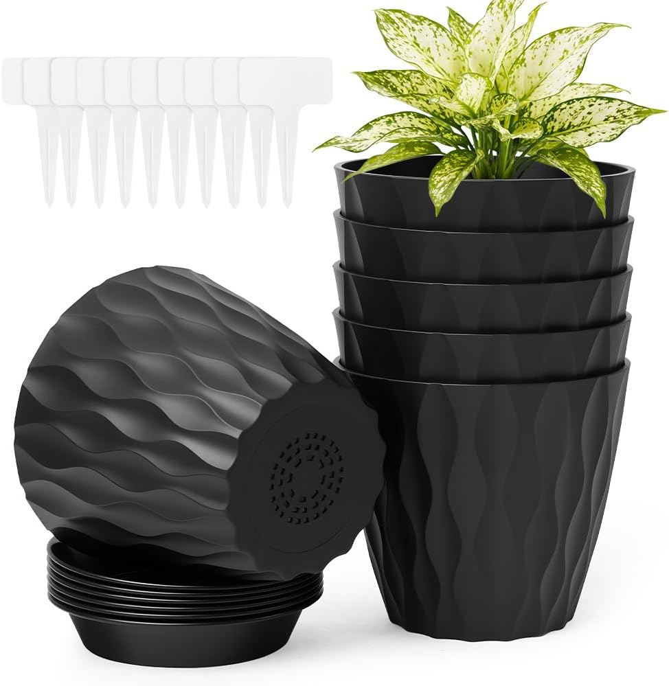 Inny producent KWIATY 6 SZTUK 10 CM ROŚLINY PLASTIKOWE FALISTE NOWOCZESNE OGRODOWE