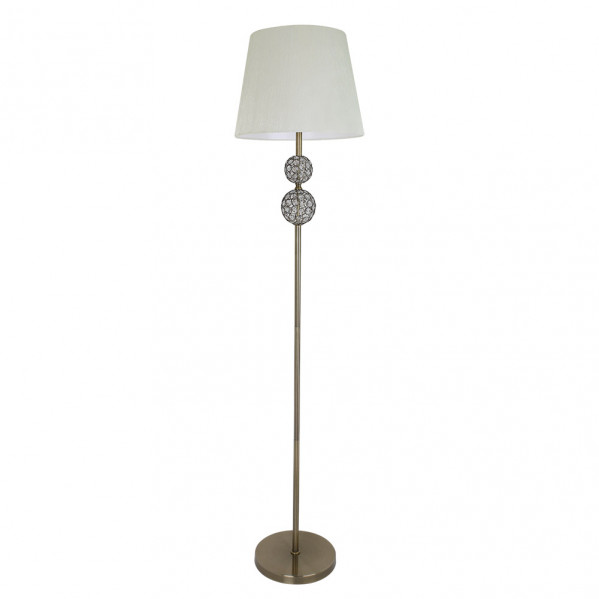 Lampa podłogowa ABRILA BOGOTA, model: 201541014, postarzany brąz / beżowy, 1 × E27, 1600 × 380 × 380 mm, bez żarówki, masa netto 3985 g, oświetlenie..
