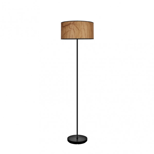Lampa podłogowa ABRILA TAPIRO, model: 178441002, czarny / odcień pergaminu, 1 × E27, 1620 × 400 × 400 mm, do wnętrz, zasilanie sieciowe, oświetlenie..