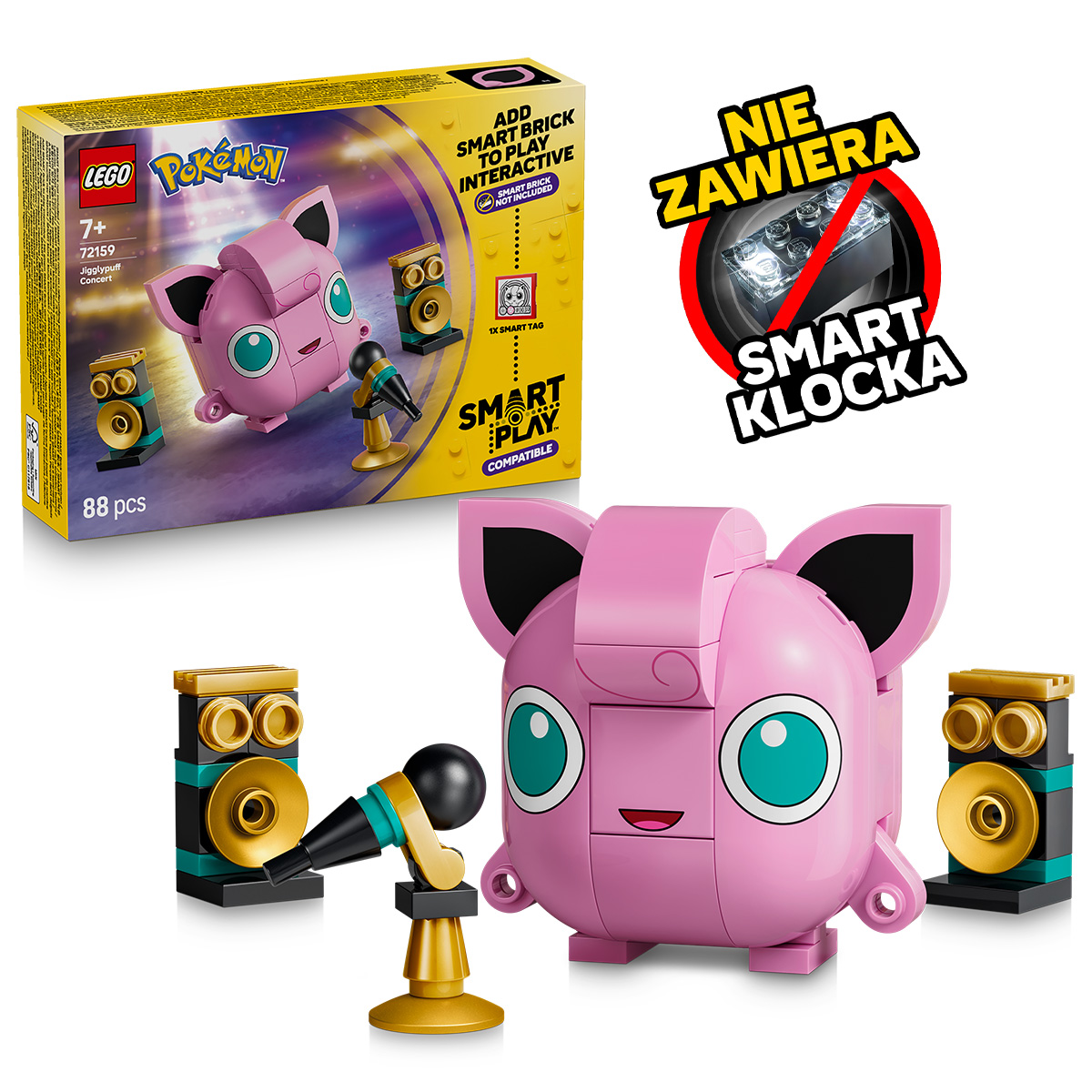 LEGO Pokémon™, klocki, SMART Play™: Jigglypuff i koncert, 72159