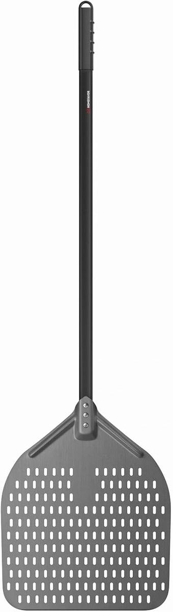 ŁOPATKA DO PIZZY 35 CM ALUMINIOWA PERFOROWANA SZARA