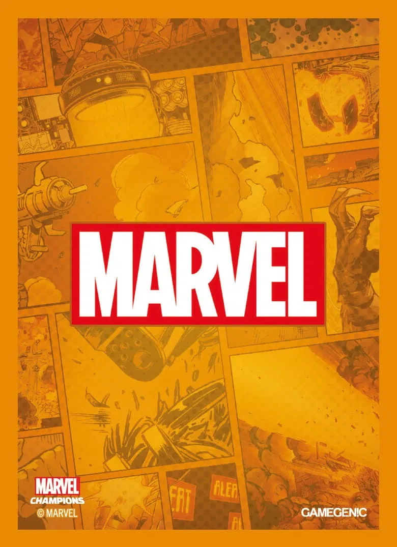 Marvel Champions Art Sleeves (66 mm x 91 mm) Orange 50+1 szt., Gamegenic