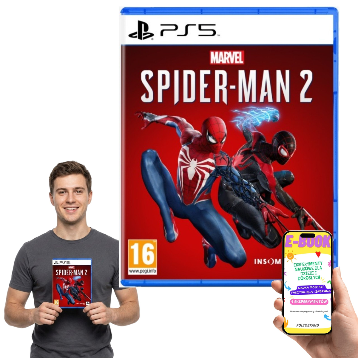 Marvel's Spider-Man 2 PS5 Gra Pudełkowa PL Dubbing + E-BOOK