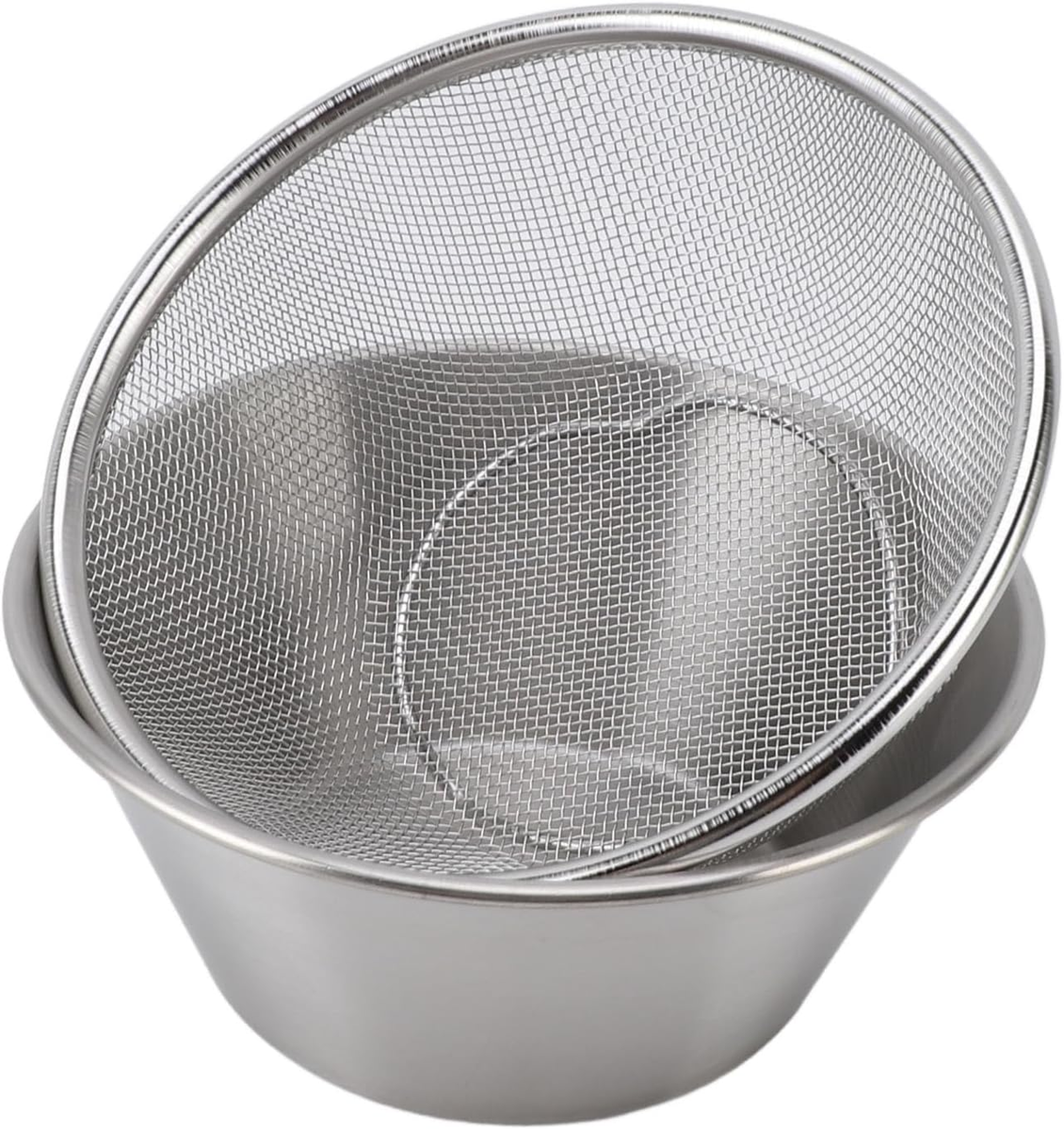 MISKA ZESTAW DURSZLAK 14.5 CM STAL NIERDZEWNA MIKROPOROWATY UNIWERSALNY