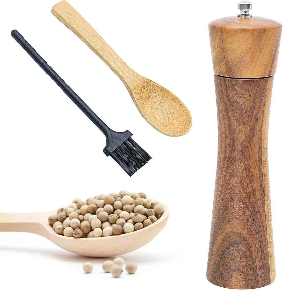 MŁYNEK DO PIEPRZU SOLI ZESTAW 22CM CERAMICZNY MECHANIZM MIELENIA