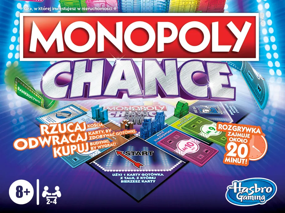 Gra planszowa Monopoly Chance edycja polska | dostawa do sklepu 0 zł