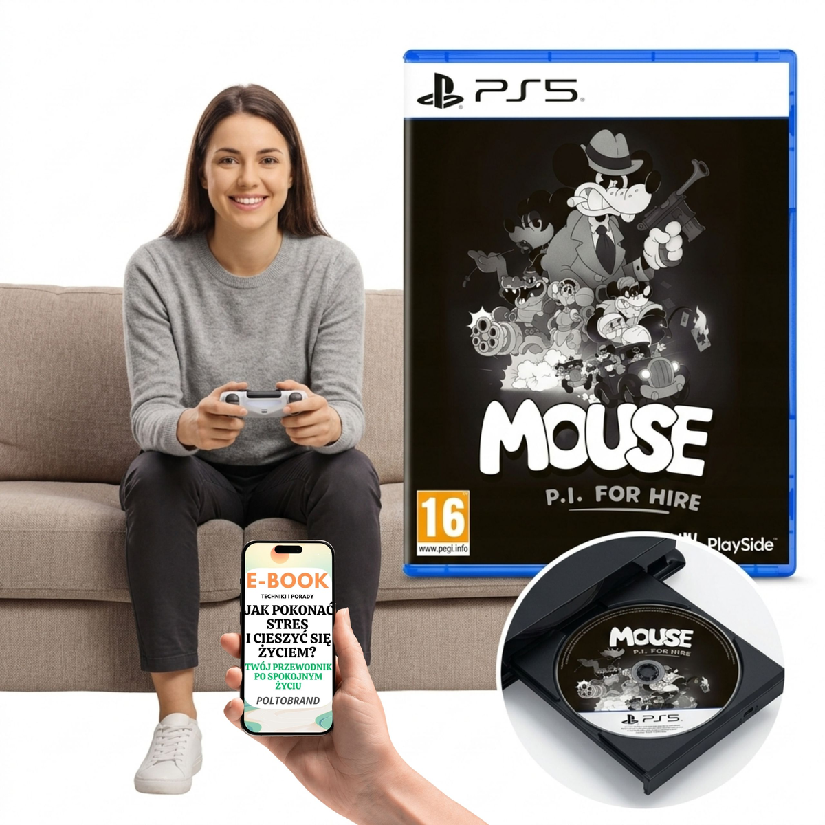 Mouse: P.I. for Hire PlayStation 5 Noir Strzelanka + E-BOOK-1