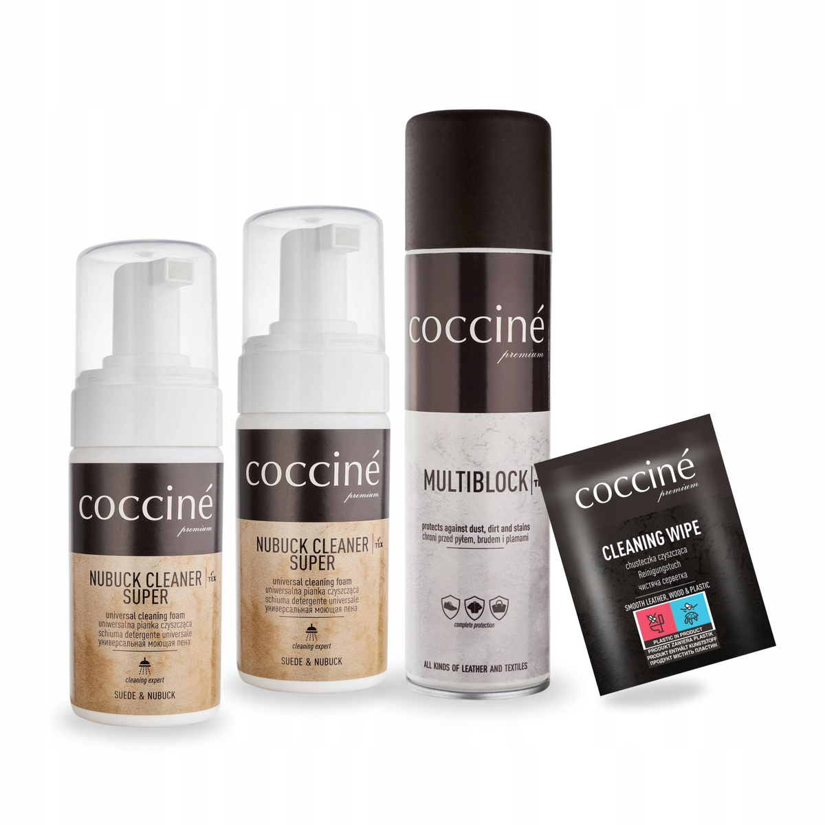 Multiblock Impregnat Spray z Cleanerem x2 i Chusteczką Zestaw Coccine ...