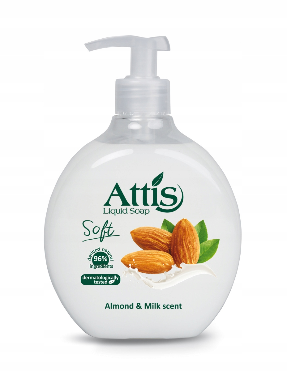 MYDŁO W PŁYNIE MIGDAŁOWE ATTIS 500ML | Sklep EMPIK.COM