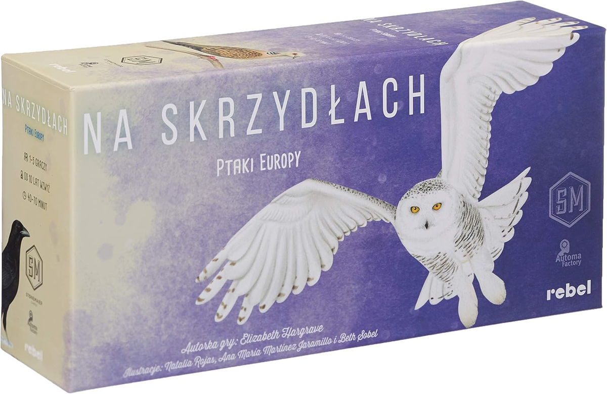 Na Skrzydłach: Ptaki Europy dodatek do gry planszowej 81 kart