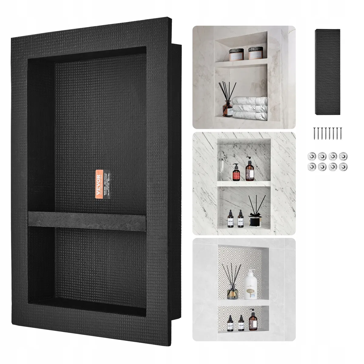 Vevor ŚCIENNA VEVOR 10X40 64X60 96 CM DWUWARSTWOWA WODOODPORNA CZARNA
