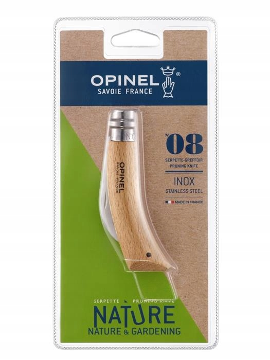 Nóż Opinel ogrodniczy 08 blister