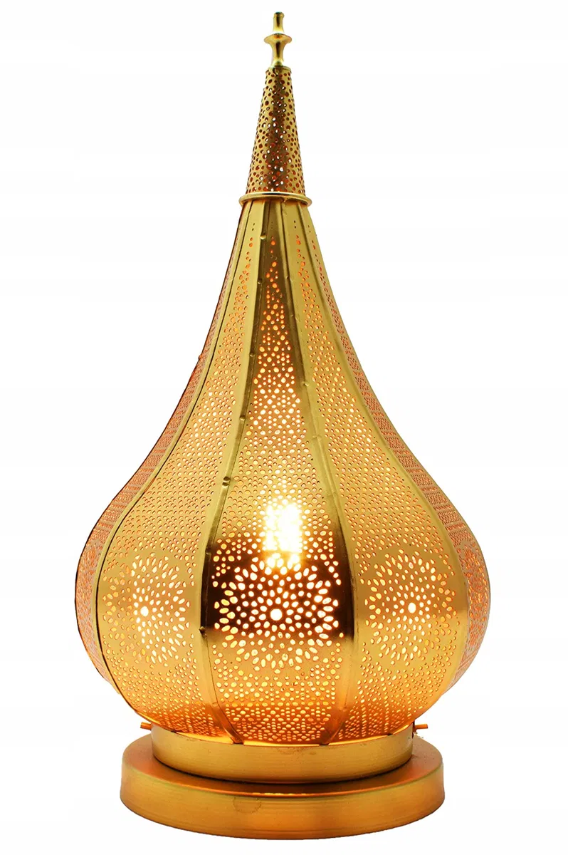 Inny producent Lamp Kais 38cm ZŁOTA Marokańska