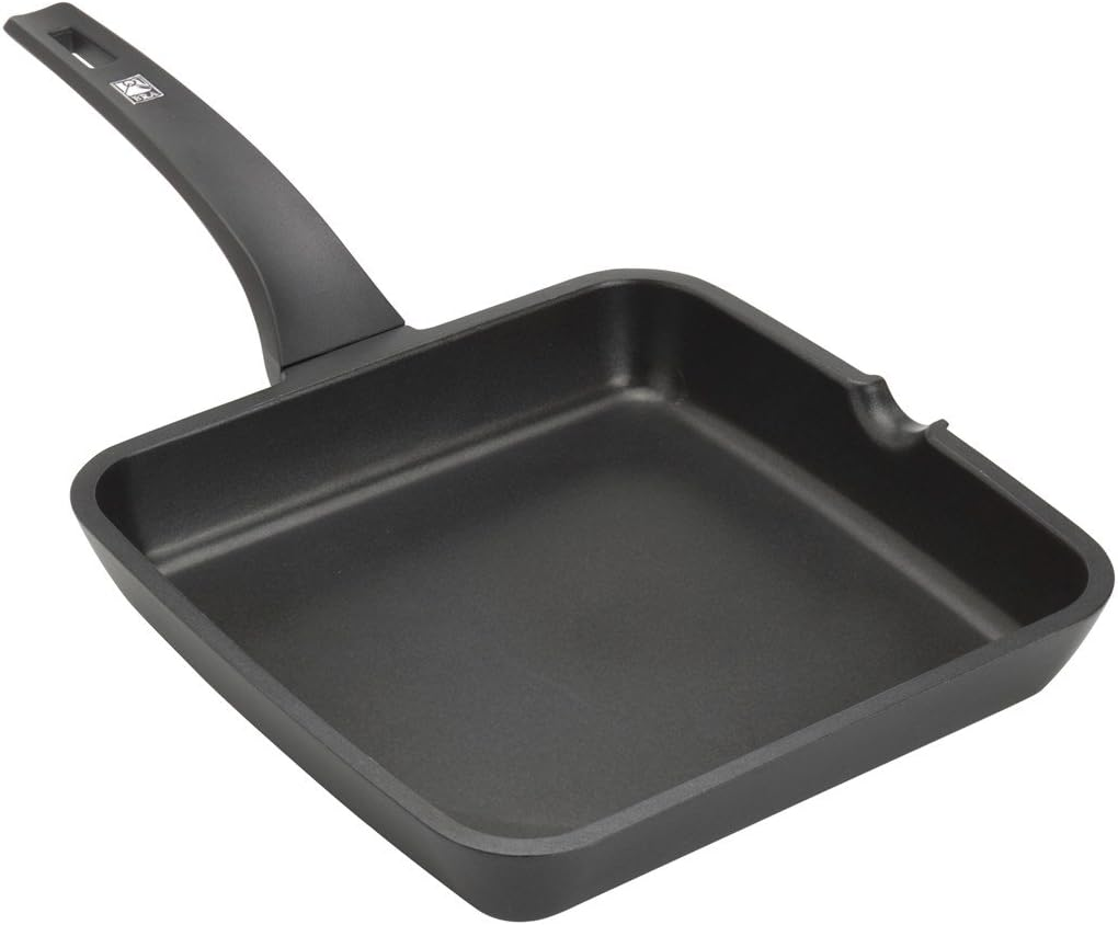 PATELNIA GRILLOWA 22 CM ALUMINIOWA CZARNA