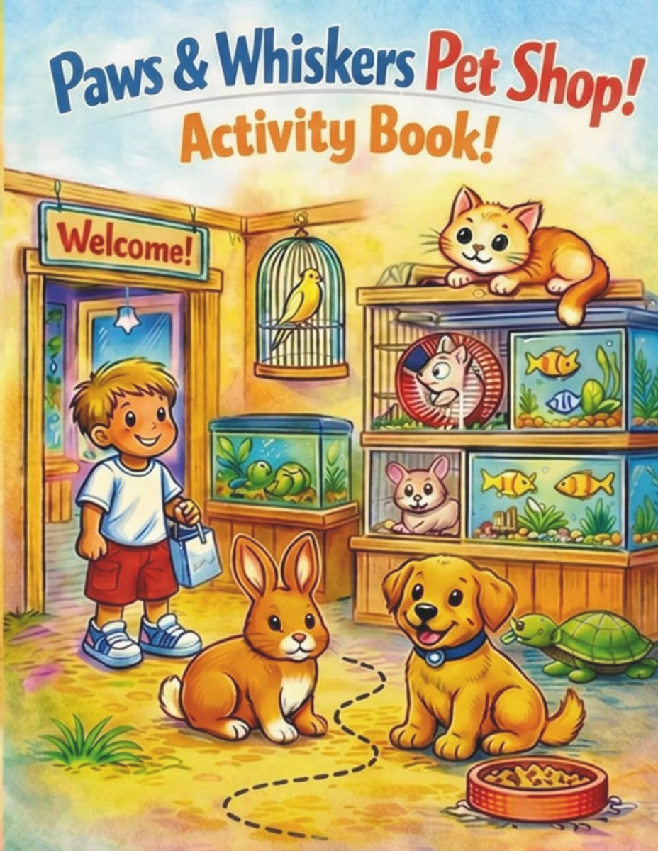 Paws & Whiskers Pet Shop: Activity Book - Autor nieznany | Książka w Empik