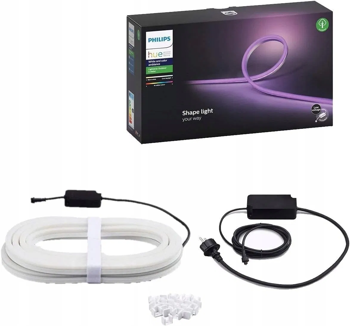 Inny producent Hue White Color Ambiance Zewnętrzny Pasek LED 5m 16M Kolorów Smart