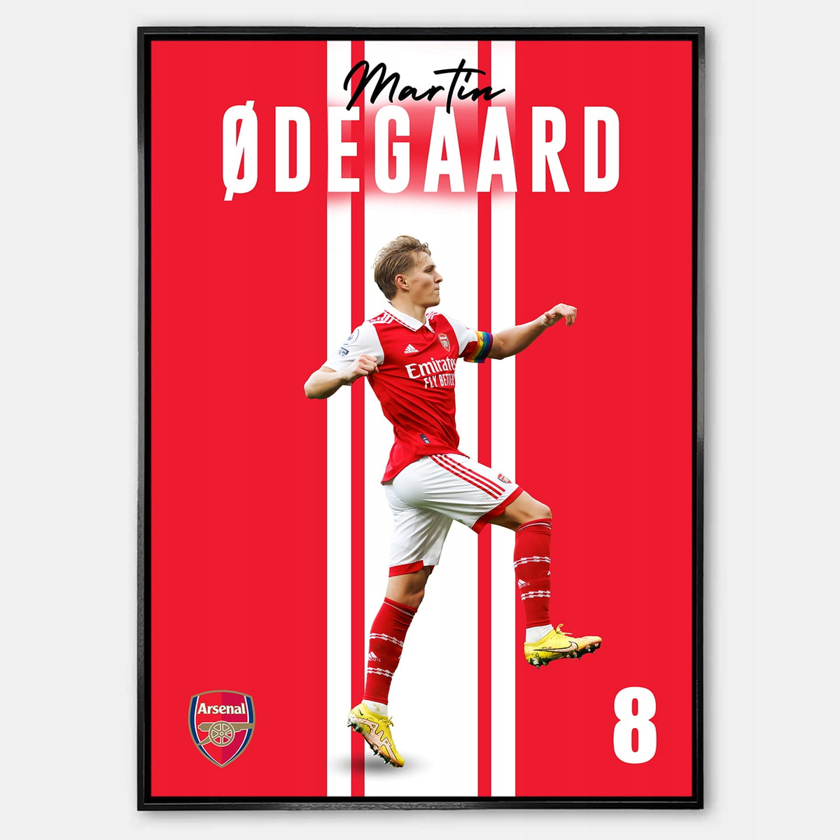 Plakat - Martin Odegaard Arsenal Londyn - A4 - 21 x 29,7 cm - Inna ...