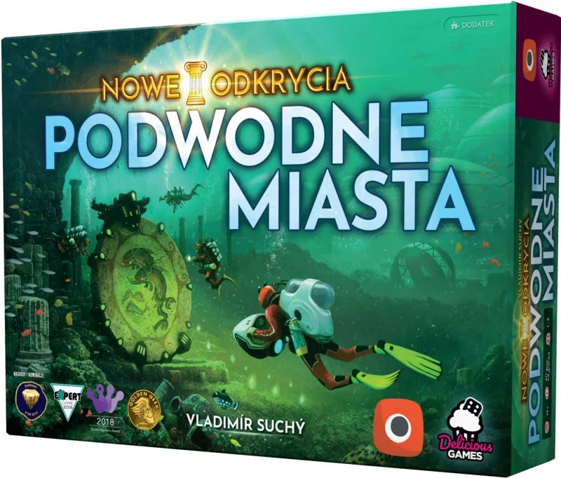 Podwodne Miasta. Nowe Odkrycia. Dodatek., gra planszowa, Portal Games