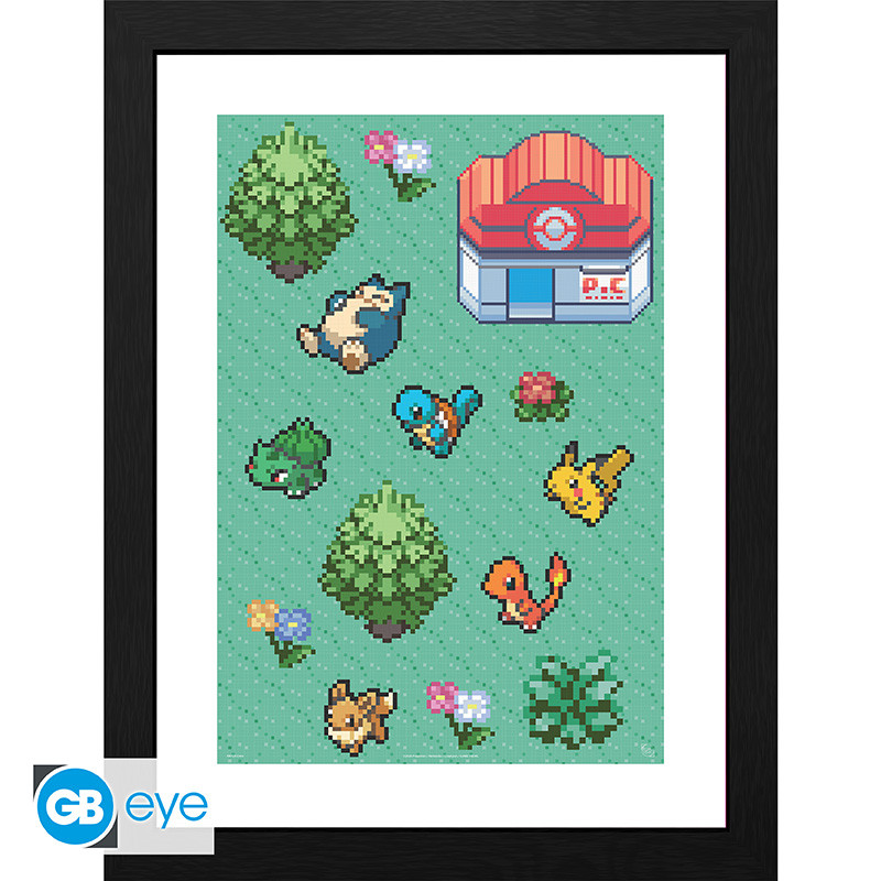 POKEMON - Plakat w ramie "Pixel Art" (30x40) - GB eye | Sklep EMPIK.COM