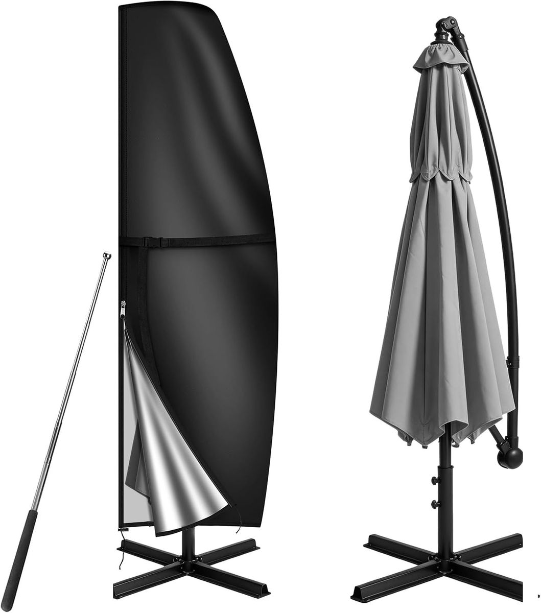 POKROWIEC NA PARASOL PRZECIWSŁONECZNY Z PRĘTEM TKANINA OXFORD 280 CM