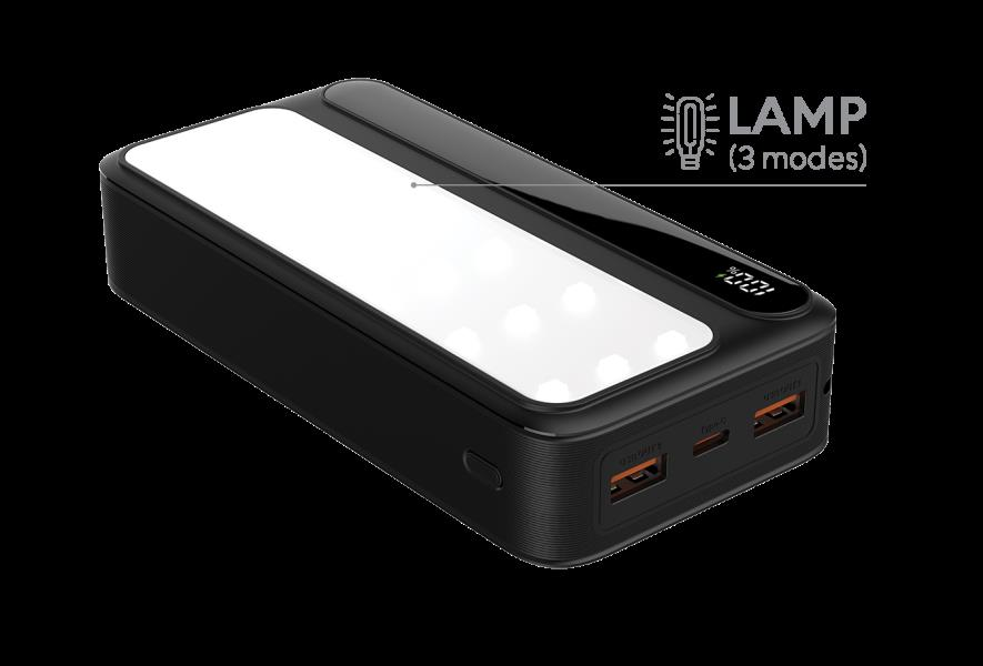 Powerbank Rebeltec P20 LCDPD LAMP 20 000 mAh 22,5 W z latarką LED