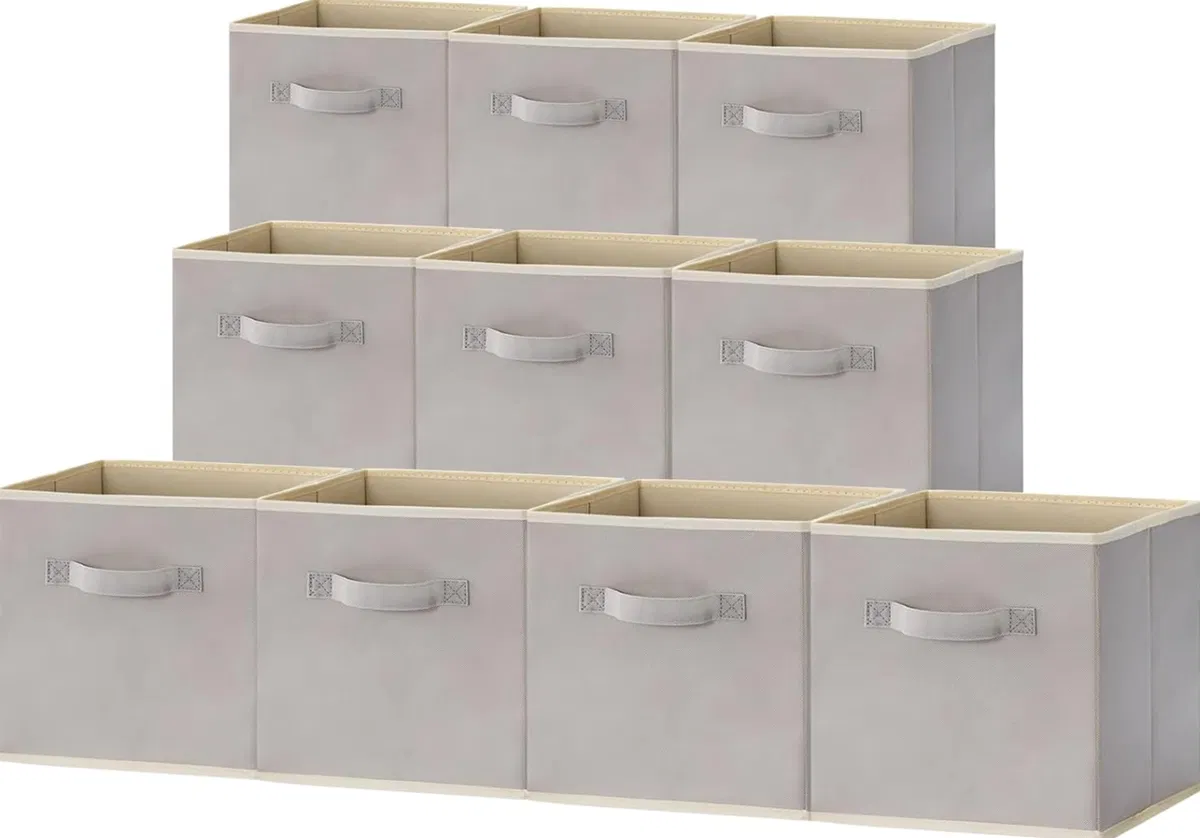 Inny producent Pudełka 10 sztuk 26x26x27cm do przechowywania składane kosze ozdobne