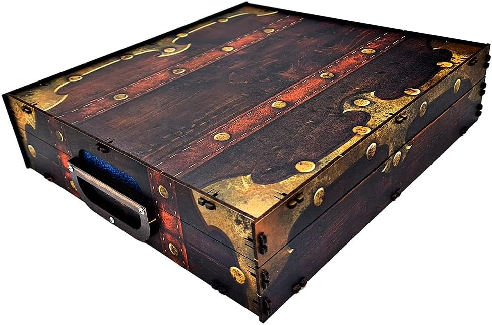 Pudełko na płytki Frosthaven organizer UV Print e-Raptor brązowe